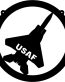Airforce F15 Circle Diecut Decal