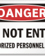 Aluminum Keep Out Sign