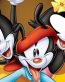 Animaniacs Yakko Wakko and Dot WB Sticker