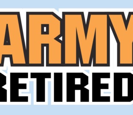 ARMY RETIRED STICKER 44