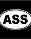 Ass Oval Decal