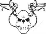 Biker Skull Decal 03