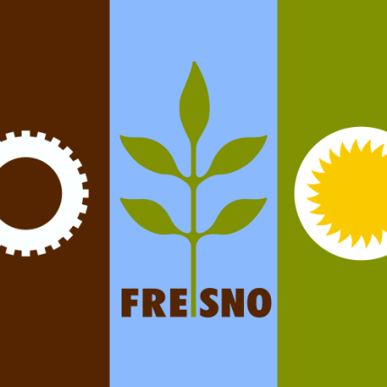 California Fresno City Flad Decal