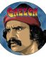 CHEECH round weed sticker