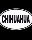 Chihuahua Oval Dog Decal