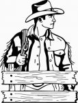 Cowboy Western Decals 05