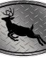 Deer Logo - SILVER Diamondplate