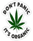 dont panic its organic sticker