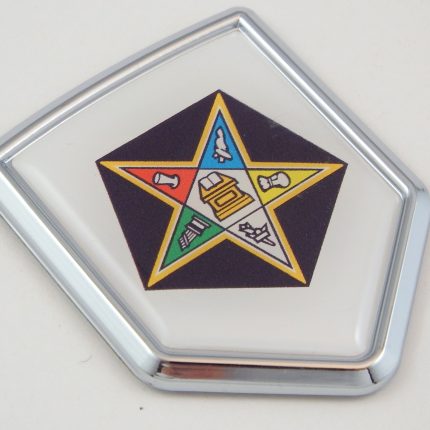 eastern star shield 3D Crest Chrome Emblem