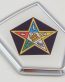 eastern star shield 3D Crest Chrome Emblem