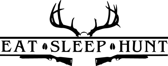 Eat Sleep Hunt Window or Wall Decal