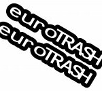 euroTRASH die cut decal set