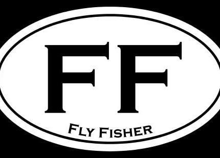 fly fisher oval decal