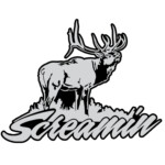 GRAY BLACK WHITE Screamin Elk Decal