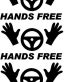 HANDS FREE TESLA ELON DECALS THREE
