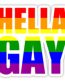 HELLA GAY LGBT STICKER