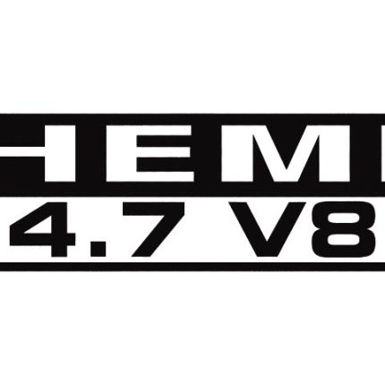 HEMI 4.7 V8 Dodge DIE CUT Decal