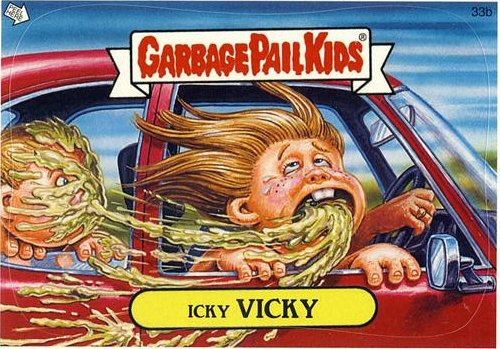 Icky VICKY Funny Sticker Name Decal
