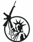 LIBERTY WITH GUN DIE CUT DECAL
