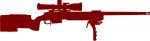 M40A5 rifel die cut gun decal