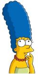 marge thinking sticker