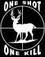 One Shot One Kill Vinyl Hunting Decal
