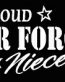 PROUD Military Stickers AIR FORCE NIECE