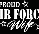 PROUD Military Stickers AIR FORCE WIFE