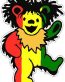 Rasta Bear Sticker