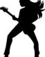 Rocker Chick Die Cut Decal Sticker