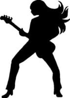 Rocker Chick Die Cut Decal Sticker