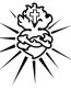 Sacred Heart Vinyl Religious Decal