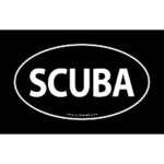 SCUBA OVAL STICKER