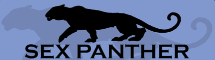 sex panther black and blue bumper sticker