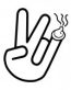 shocker stink finger die cut decal
