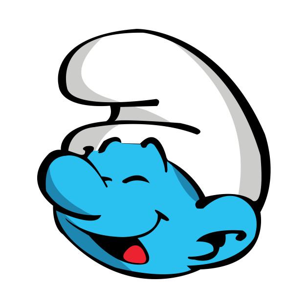 SMURF HEAD STICKER 2 - Pro Sport Stickers