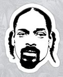 snoop face weed sticker