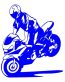 Sport Bike Stoppie funny auto decal