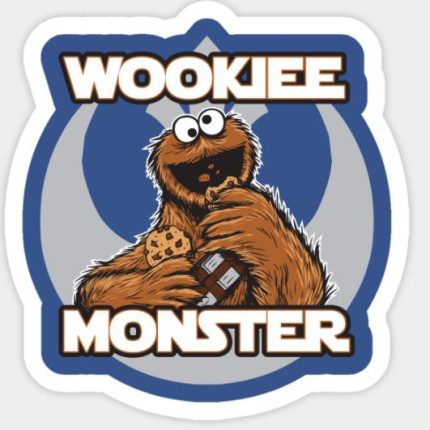 STAR WARS Wookiee Monster Sticker