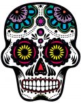 sugar_skull_color sticker 100