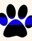 Thin Blue Line K9 Logo Decal