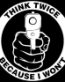 Think Twice Diecut Vinyl Decal Sticker