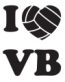 Vollyball Love Window Wall Sticker