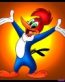 Woody Woodpecker Color Rectangle Adhesive Vinyl Decal Sticker