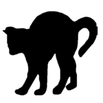 Black Cat Vinyl Decal 2