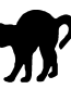 Black Cat Vinyl Decal 2