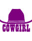 Cowgirl vinyl sticker