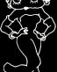 Betty Boop in Bell Bottoms Decal Sticker