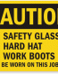 Caution Safety Glasses Sign 2
