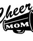 Cheer Megaphone Adhesive Vinyl Decal